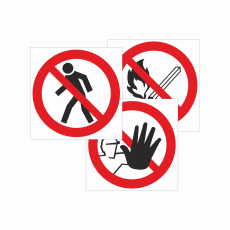 Запрещающие знаки - Знаки безопасности