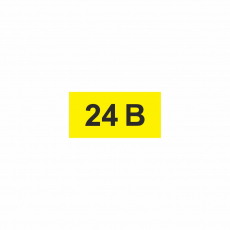 Знак "24 В", 40х20мм, пленка - Знаки безопасности