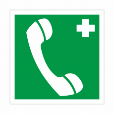 ЕС 06 Телефон связи с медицинским пунктом (скорой медицинской помощью) - Знаки безопасности