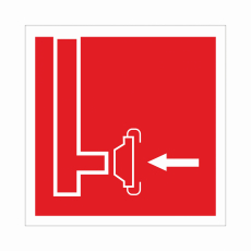 Знак F 08 "Пожарный сухотрубный стояк", 200х200мм, с/отражающая пленка - Знаки безопасности