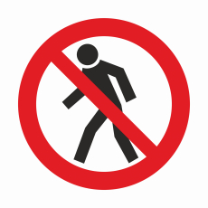 P 03 Проход запрещен - Знаки безопасности