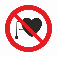 P 11 Запрещается работа (присутствие) людей со стимуляторами сердечной деятельности - Знаки безопасности