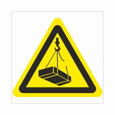 Знак W 06 "Опасно. Возможно падение груза", 400х400мм, металл - Знаки безопасности