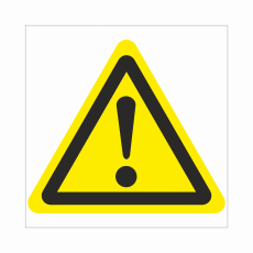 Знак W 09 "Внимание. Опасность (прочие опасности)", 150х150мм, металл - Знаки безопасности