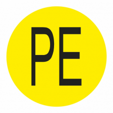 Знак "PE", 30х30мм, пленка - Знаки безопасности